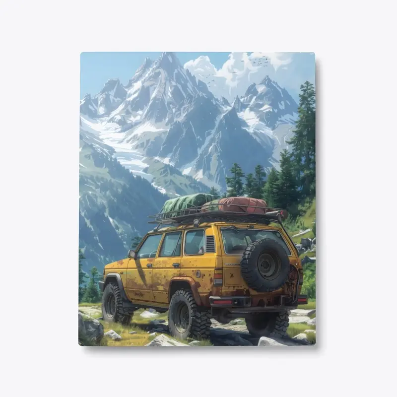 Metal Print Rugged Off-Road Adventure